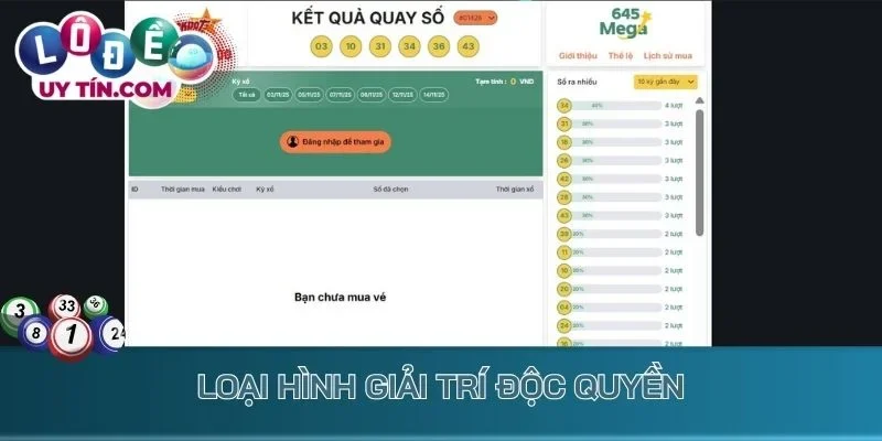 Loại hình giải trí độc quyền